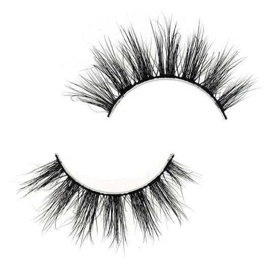 Generic SJ LASHES 3D Mink Lashes Cruelty Free Black Vegan Mink Fur Pair (3DVM28)