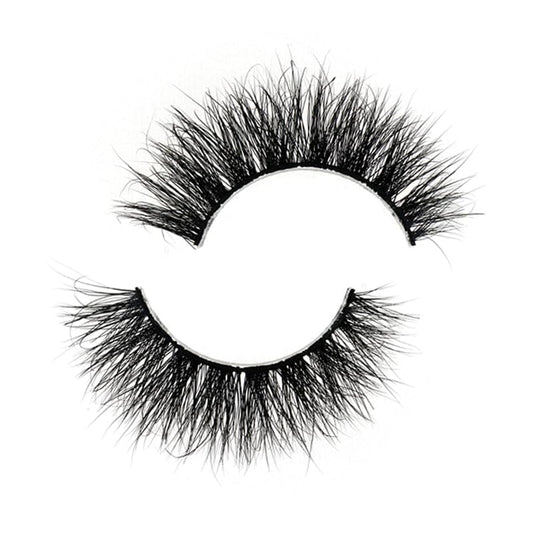 Generic SJ LASHES 3D Mink Lashes Cruelty Free Black Vegan Mink Fur Pair (3DVM25)