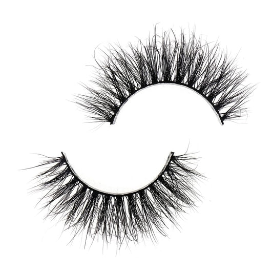 Generic SJ LASHES 3D Mink Lashes Cruelty Free Black Vegan Mink Fur Pair (3DVM07)