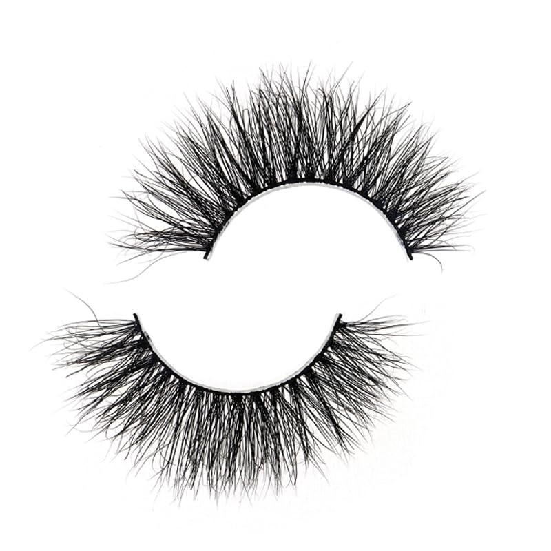 Generic SJ LASHES 3D Mink Lashes Cruelty Free Black Vegan Mink Fur Pair (3DVM10)