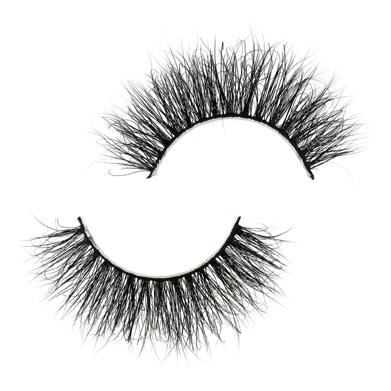 Generic SJ LASHES 3D Mink Lashes Cruelty Free Black Vegan Mink Fur Pair (3DVM09)