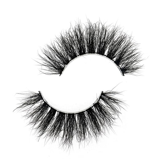 Generic SJ LASHES - False Eyelashes 25mm Dramatic 3D Vegan Mink Fur Lashes in Black - Cat Eye Cruelty-Free False Eyelashes Natural Look & Reusable Lashes - 1 Pair Fake Lashes Easy to Wear