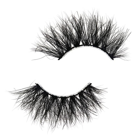 Generic SJ LASHES 3D Mink Lashes Cruelty Free Black Vegan Mink Fur Pair (3DVM15)