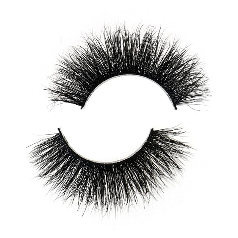 Generic SJ LASHES 3D Mink Lashes Cruelty Free Black Vegan Mink Fur Pair (3DVM13)