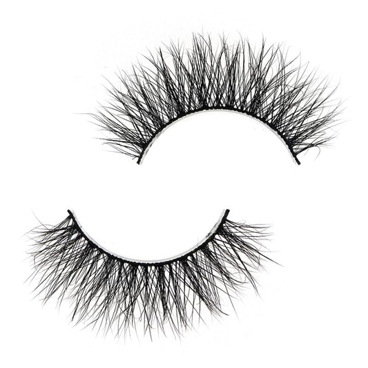 Generic SJ LASHES 3D Mink Lashes Cruelty Free Black Vegan Mink Fur Pair (3DVM21)